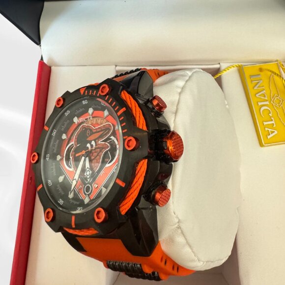 NWT! Invicta MLB - Baltimore Orioles 43485- Men's Quartz Watch - 51mm - Picture 7 of 11